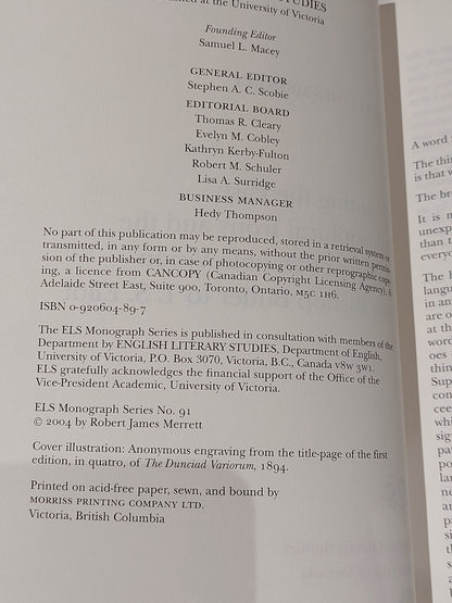 Philosophical Irony & Rhetoric.. From Bishop Butler To T S Eliot, Robert Merrett2