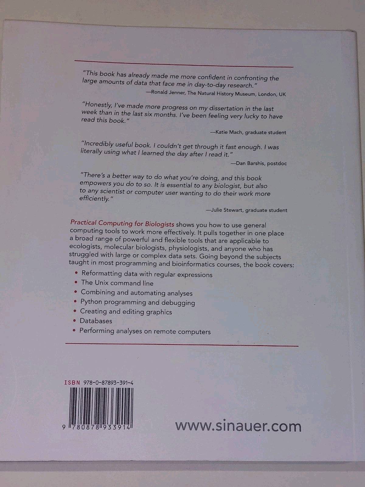 Practical Computing for Biologists by Steven  Haddock and Casey W. Dunn (2011)2