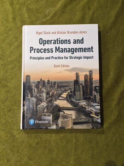 Operations & Process Management : Principles & Practice for Strategic Impact 6th0