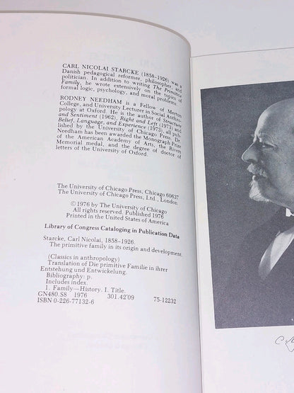 Primitive Family In Its Origin And Development (1976) By Carl Starcke Hb Book3