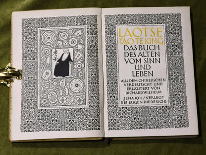 Laotse Tao Te King Das Buch des Alten vom Sinn und Leben Diederichs 1st Ed 19116