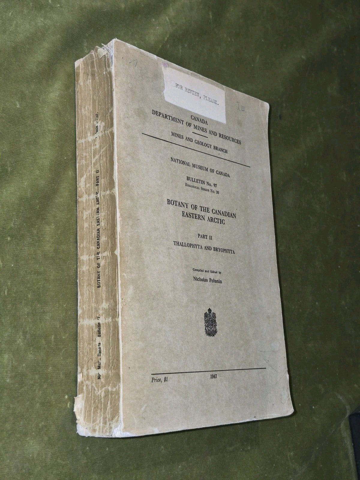 Botany of the Canadian Eastern Actic Part II (1947) National Museum of Canada 972
