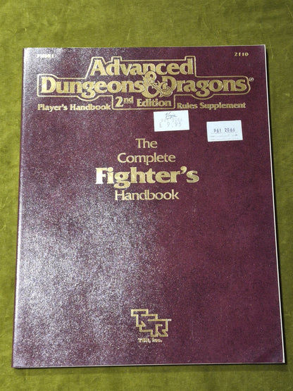 AD&D 2nd Ed. The Complete Fighter's Handbook (PHBR1 2110 - 1989)0