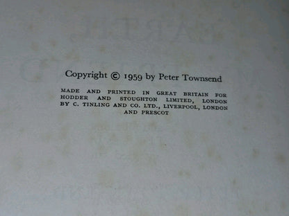 Peter Townsend Earth My Friend 1959 Hodder & Stoughton HB jacket First5
