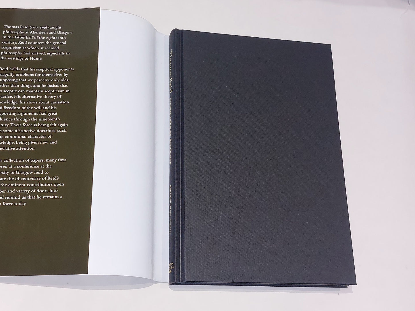 Thomas Reid : Context, Influence, Significance By J Houston 2004 Hb2