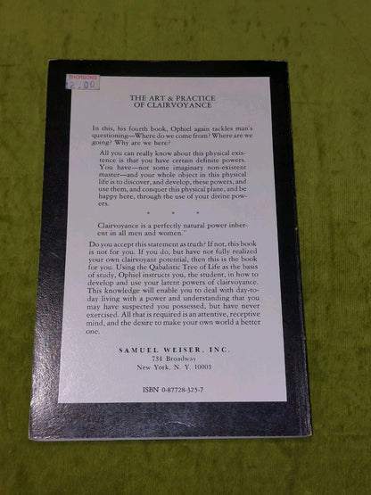 Ophiel's The Art & Practice of Clairvoyance [Samuel Weiser] Pb Book 19752