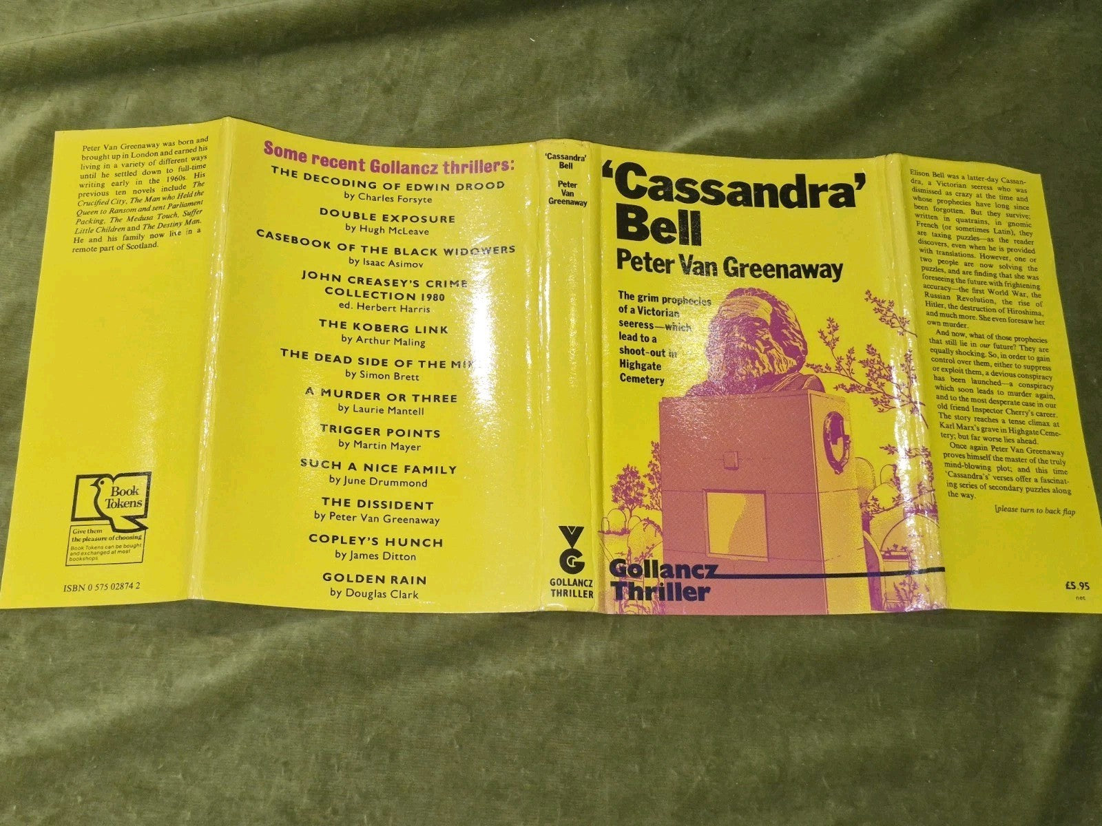 Cassandra Bell Peter Van Greenaway Victor Gollancz 1981 First Edition HB DJ6