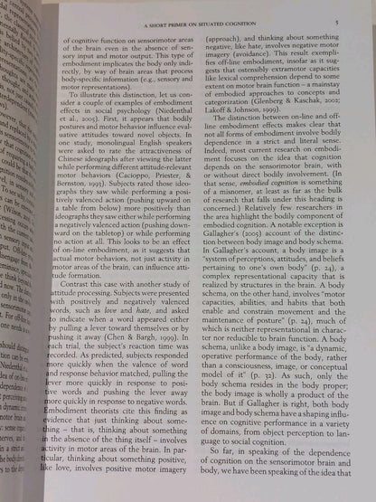 Cambridge Handbook of Situated Cognition by Philip Robbins & M. Aydede (2013)4