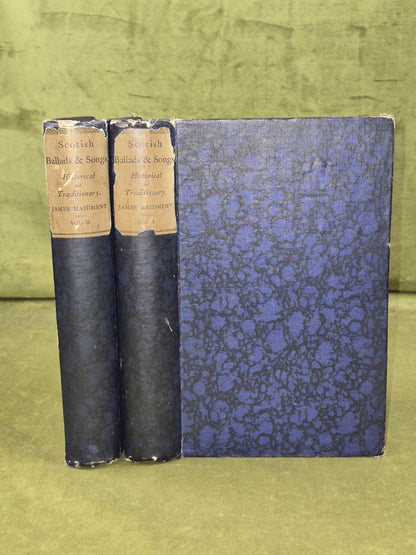 Scottish Ballads & Songs Historical & Traditionary in 2 Vols James Maidment 18689