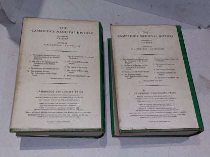 The Cambridge Medieval History Vol. 5 & 6 1964 Harback Dustjacket Papacy Victory2