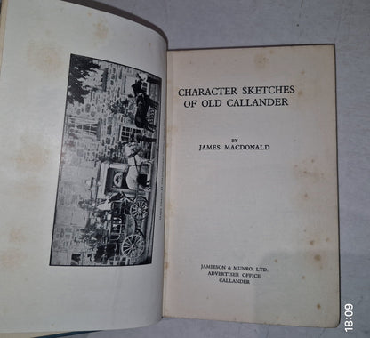 Character Sketches of Old Callander (James MacDonald  1938) 3