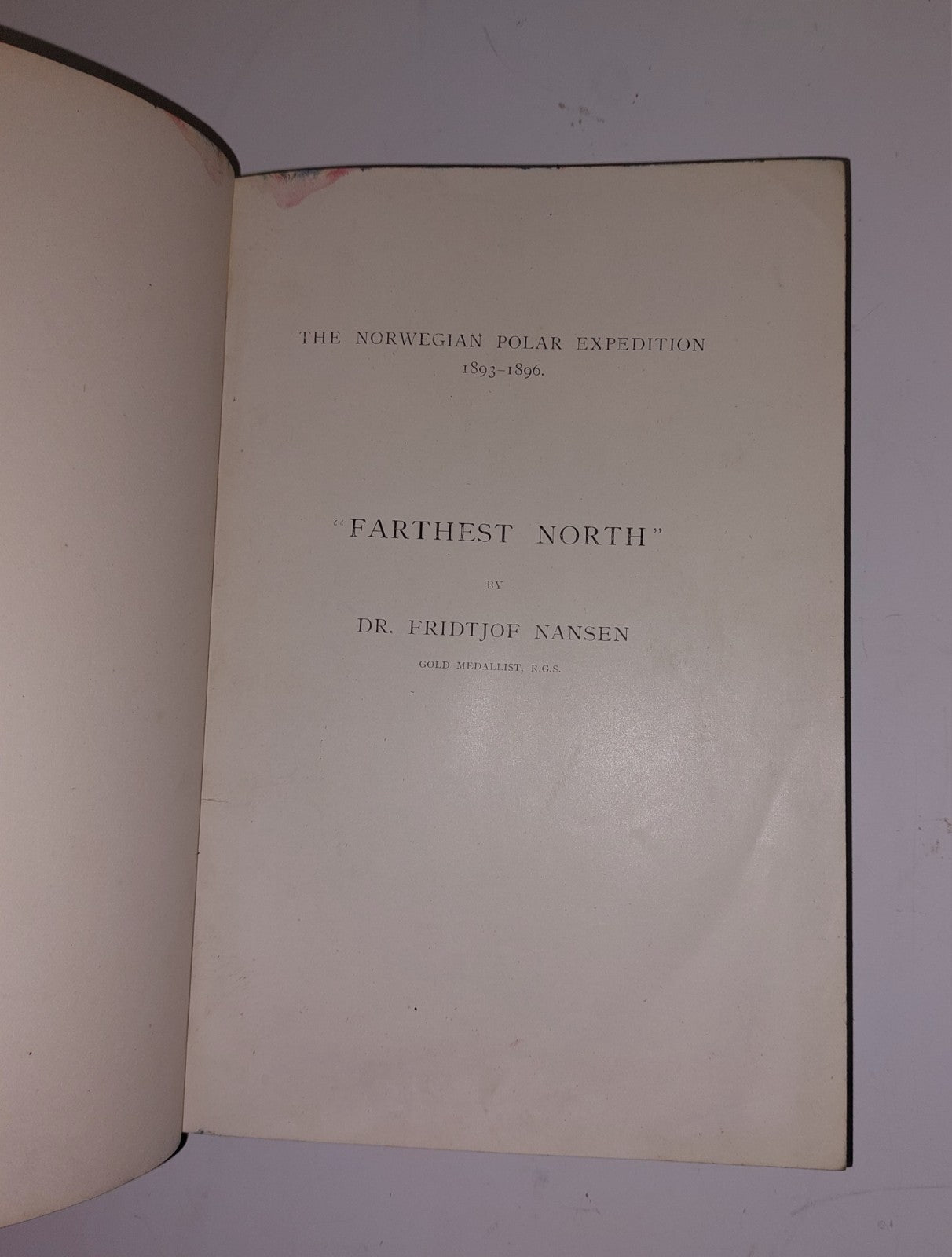FARTHEST NORTH BY FRIDTJOF NANSEN 1898 TWO VOLUMES LEATHER BOUND 7