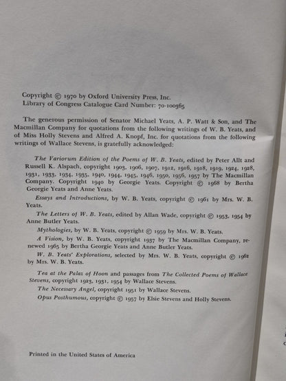 Yeats (1970) Harold Bloom5