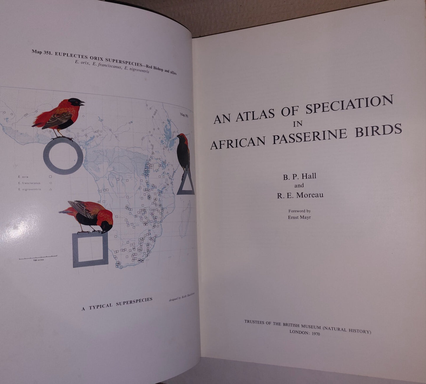 An Atlas of Speciation in African Passerine Birds - Hall & Moreau 1970 HB-DJ7