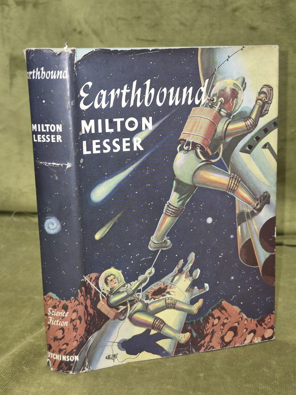 MILTON LESSER EARTHBOUND Hutchinson FIRST EDITION HB DW Science Fiction0