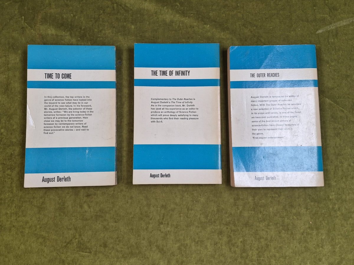 August Derleth Consul PBs : Time to come, Outer  Reaches, Time of Infinity 1960s1