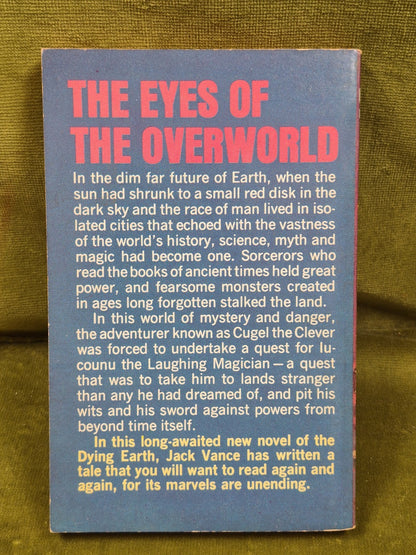 Jack Vance The Eyes of the Overworld 1966 First Edition Ace Paperback1