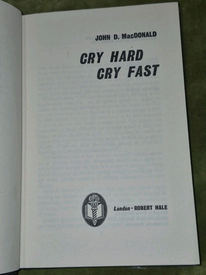 MacDonald, John D.  (1969 First UK Edition Hardback) Cry Hard, Cry Fast5