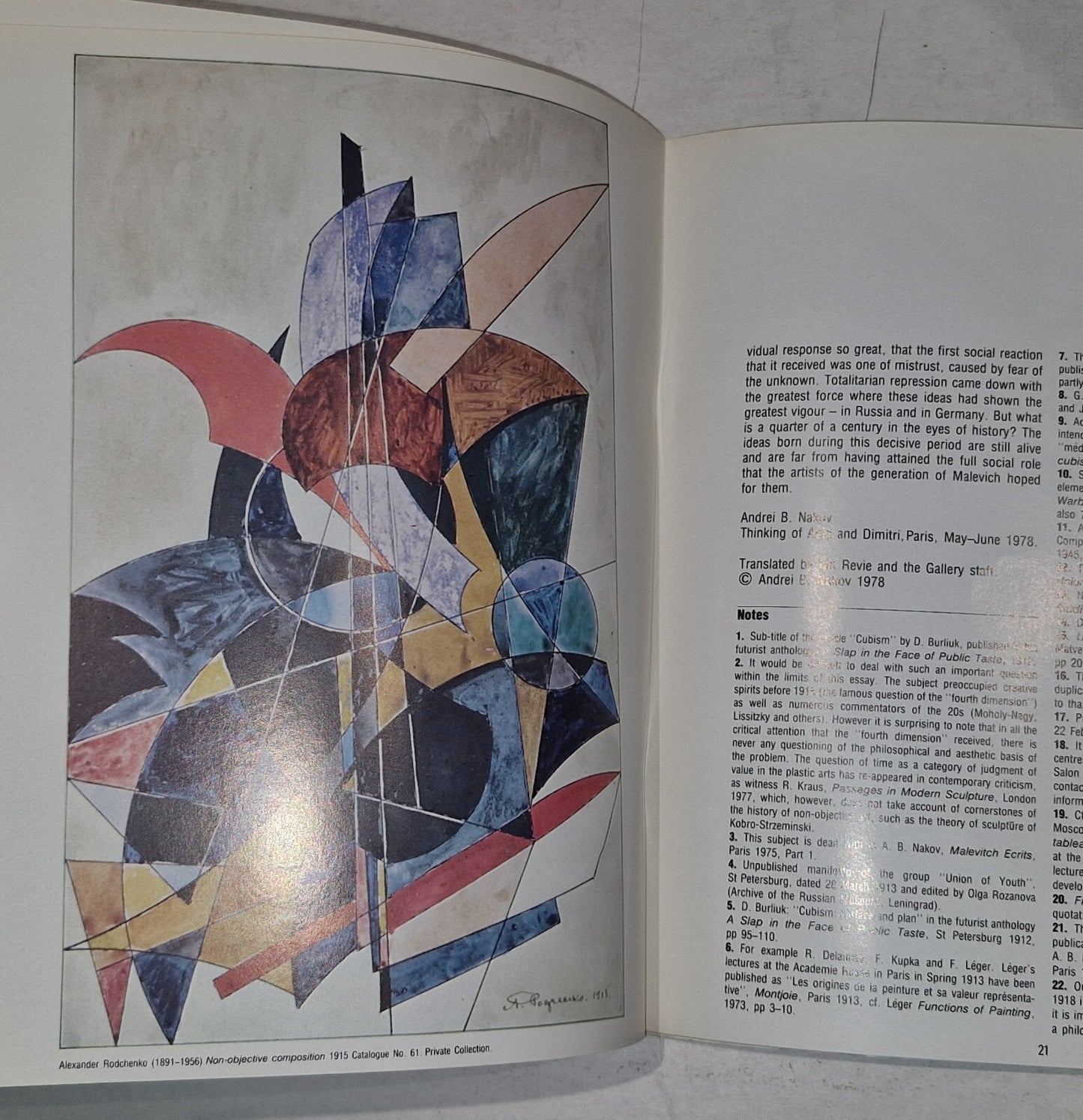 Liberated Colour and Form, Russian NonObjective Art catalogue 1978 ScottishGOMA5