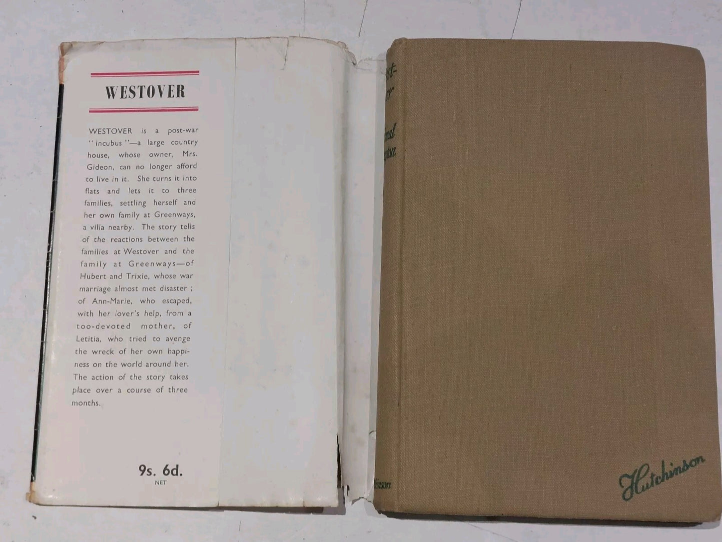 Westover By Richmal Crompton, Hutchinson & Co, 1st Edition W/ Dj2