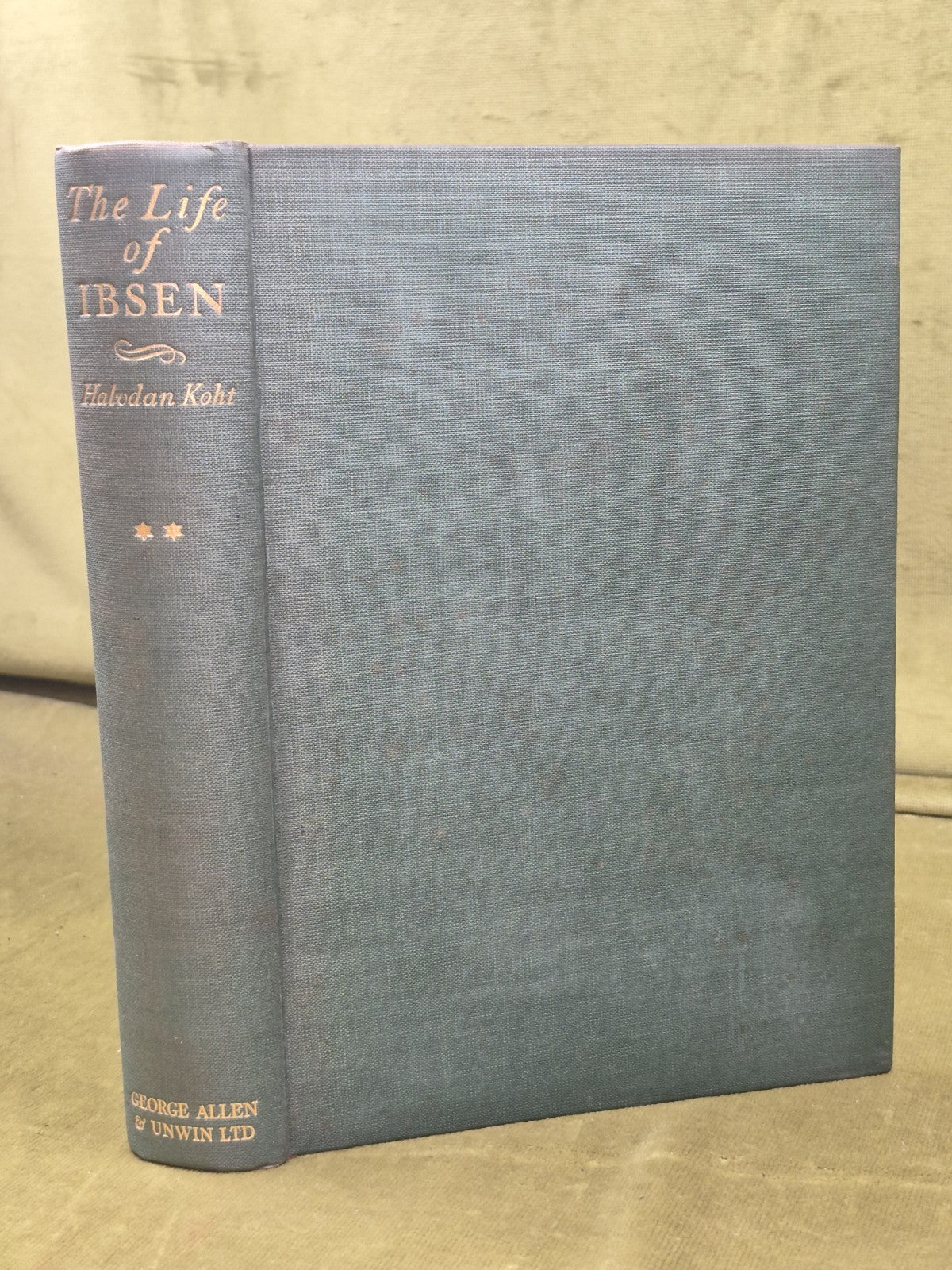 The Life of Ibsen Halvdan Koht First Edition George Allen and Unwin 1931 3