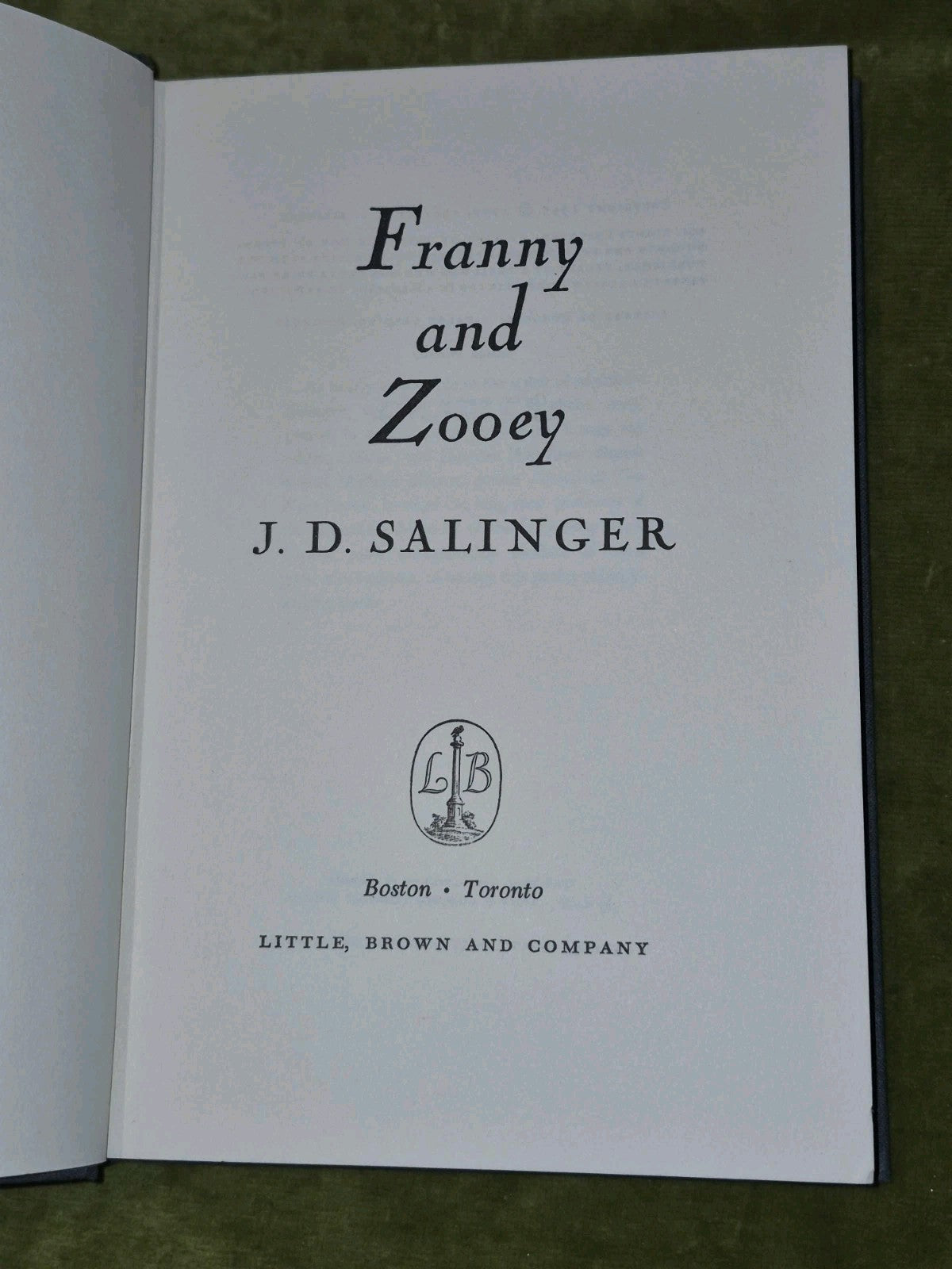 Franny and Zooey (1961 Second Printing) J. D. Salinger5