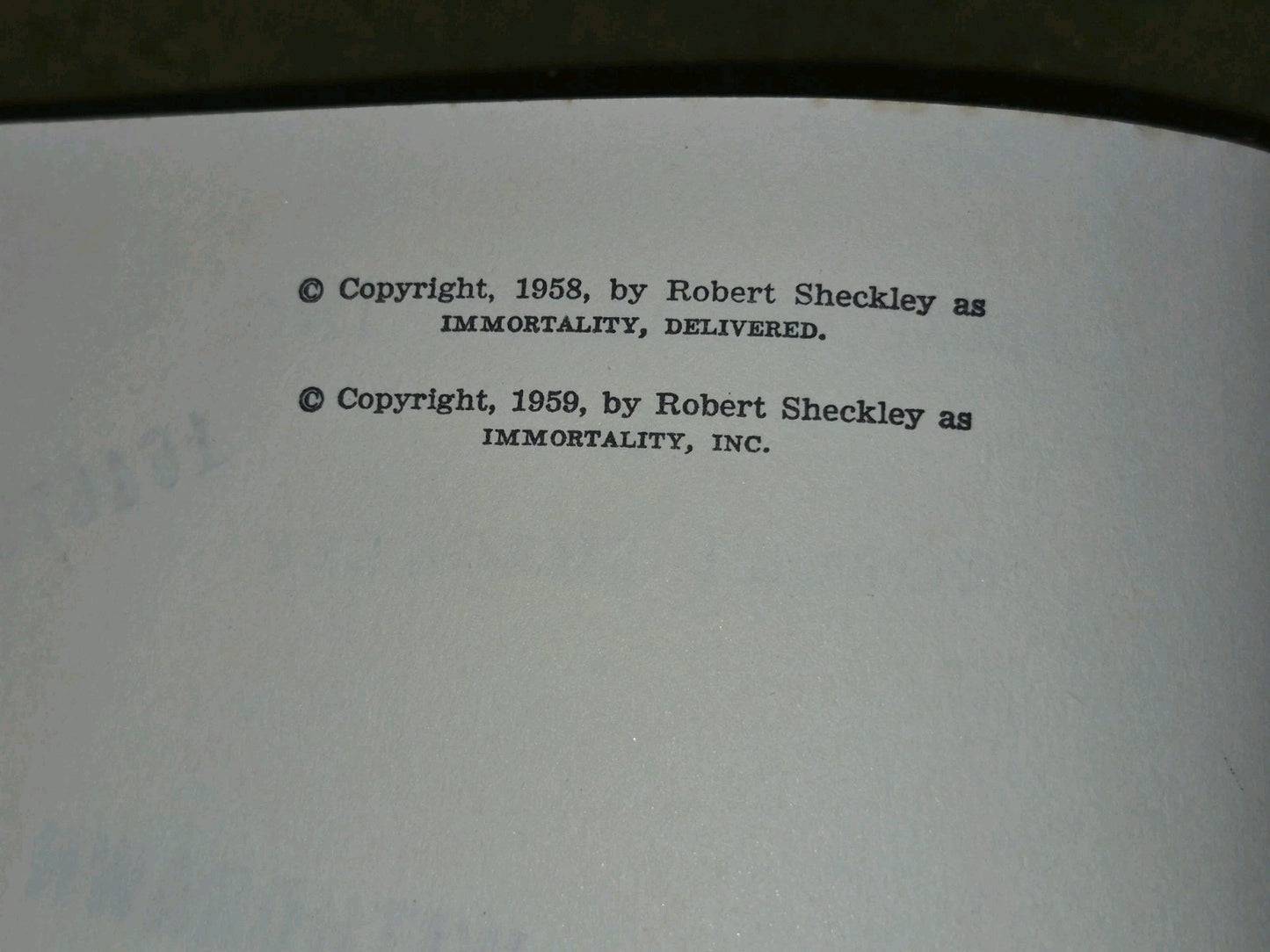 Robert Sheckley Immortality Inc. Gollancz SF First Edition Sci Fi Classic 19637