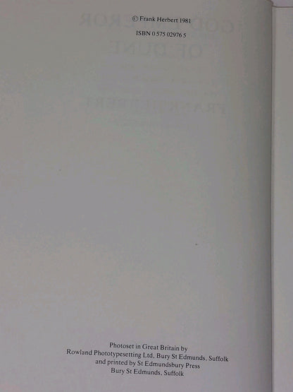 God Emperor of Dune by Frank Herbert (1981) Hardback First Edition Excellent13