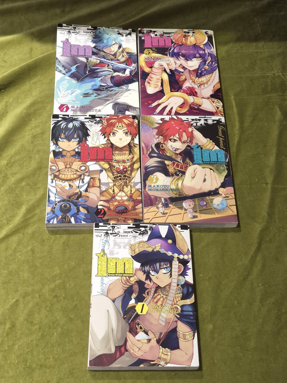 Great Priest Imhotep Volumes 1 to 5 Makoto Morishita (2017) Yen Press2