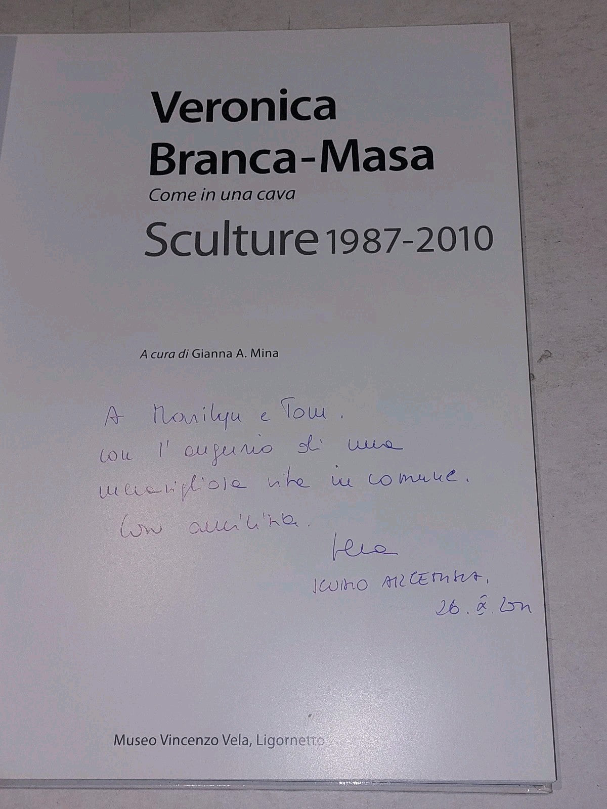 Veronica Branca-Masa : Sculture 1987-2010 (2011) Hb Book2