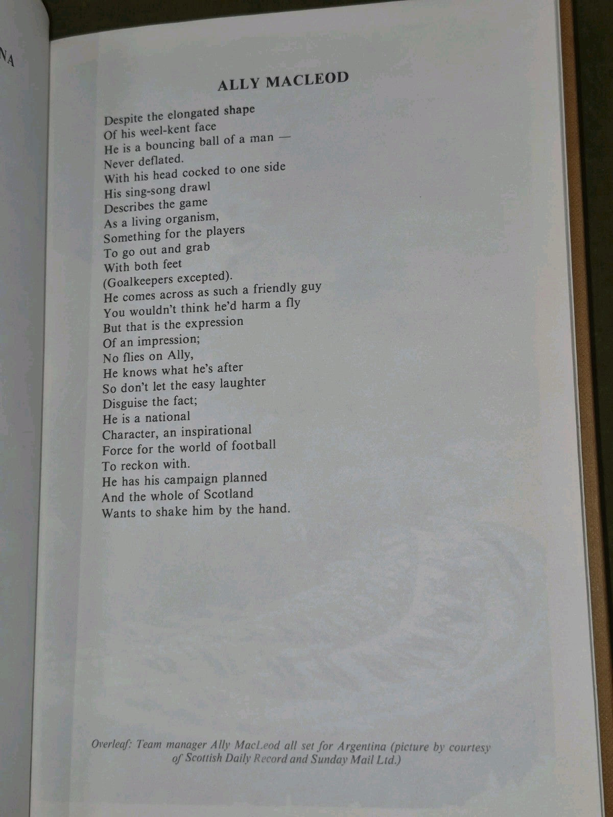 Scotland Yes World Cup Football Poems Alan Bold 1978 Commemorative Copy Hardback6