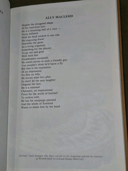 Scotland Yes World Cup Football Poems Alan Bold 1978 Commemorative Copy Hardback6