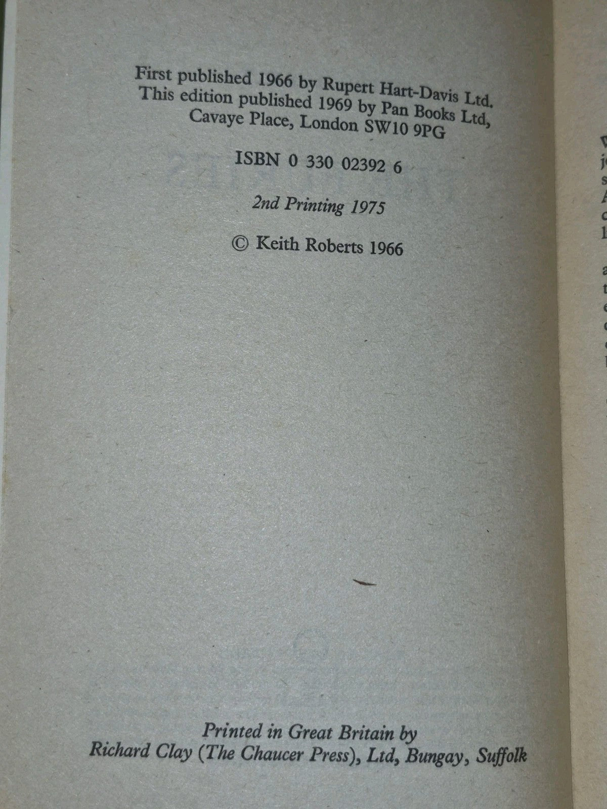 The Furies Keith Roberts 1975 Pan Science Fiction3