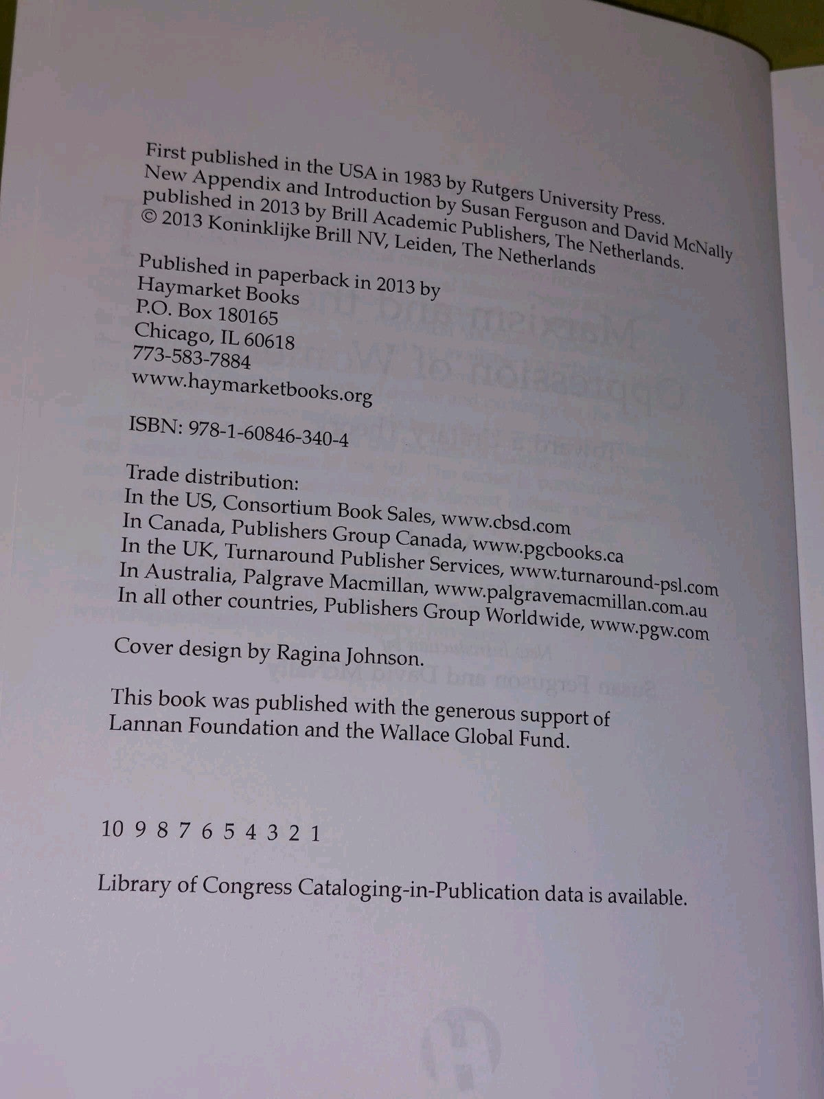 Marxism and the Oppression of Women (2013) Lise Vogel4