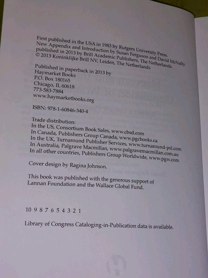 Marxism and the Oppression of Women (2013) Lise Vogel4