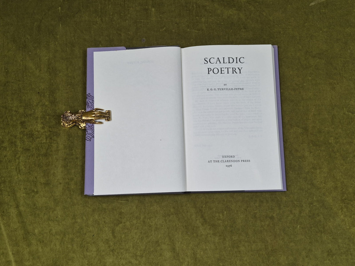 SCALDIC POETRY by Gabriel Turville-Petre, 1976 Oxford University Press 1st HB DJ4