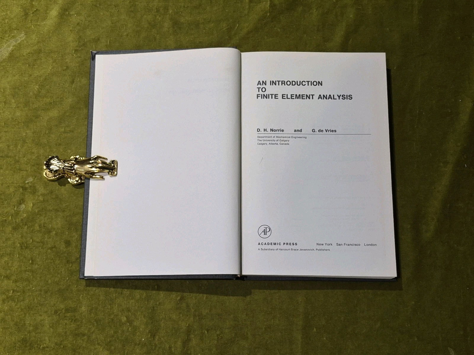 Introduction to Finite Element Analysis by Norrie, academic press5