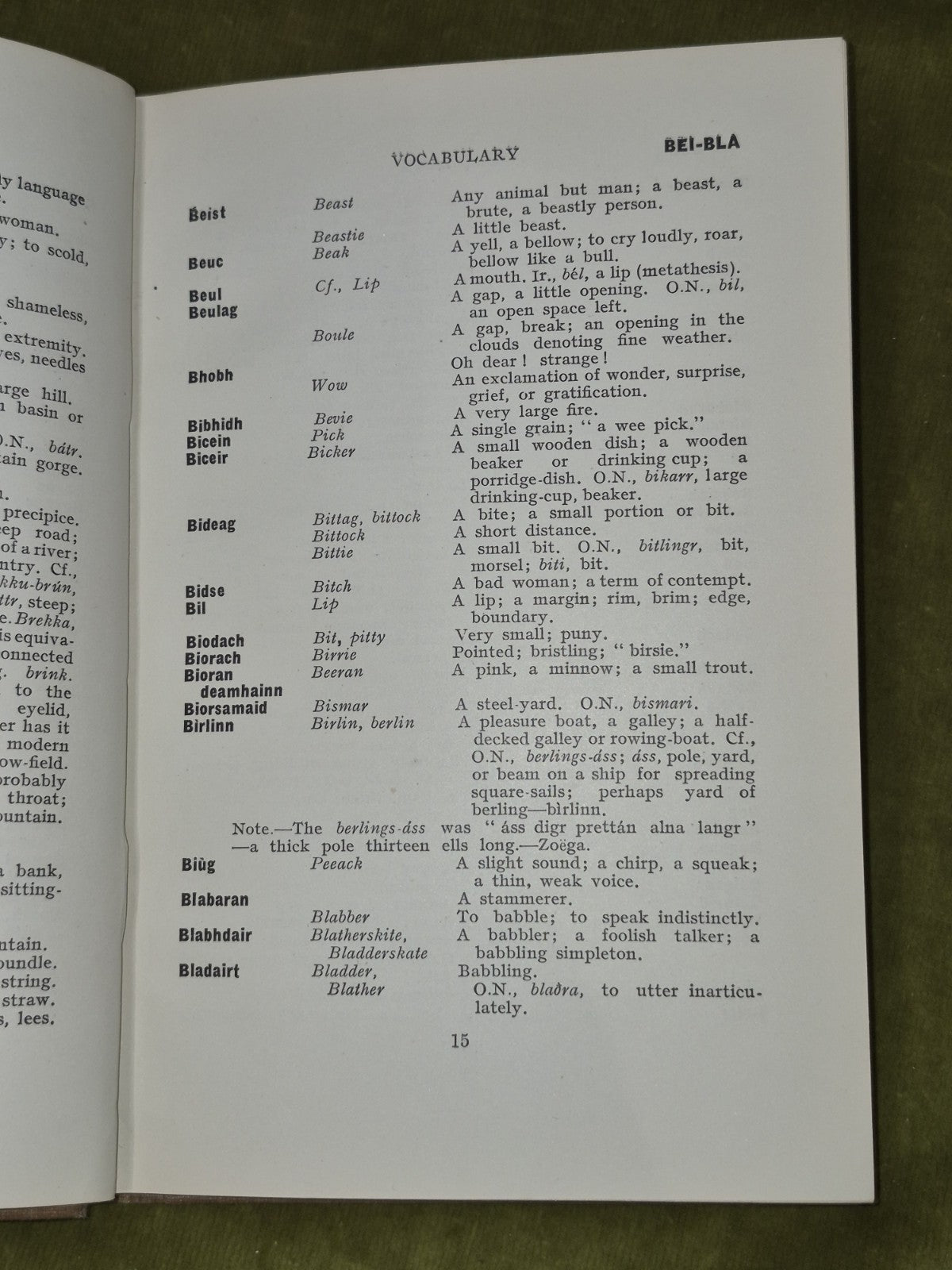 A Comparative Gaelic-Scots Vocabulary Cassie 1930 Eneas Mackay5