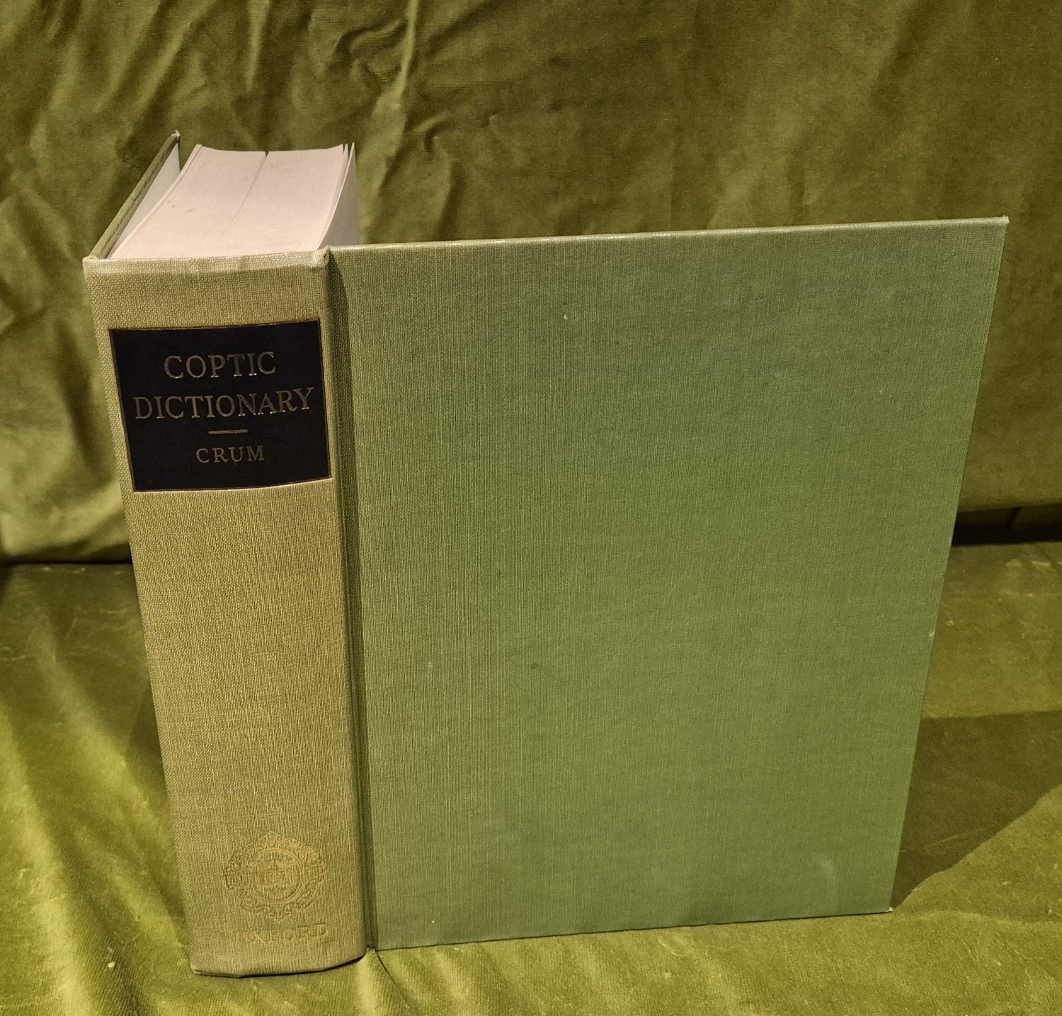 A Coptic Dictionary. W. E. Crum 1962 Hardback.0