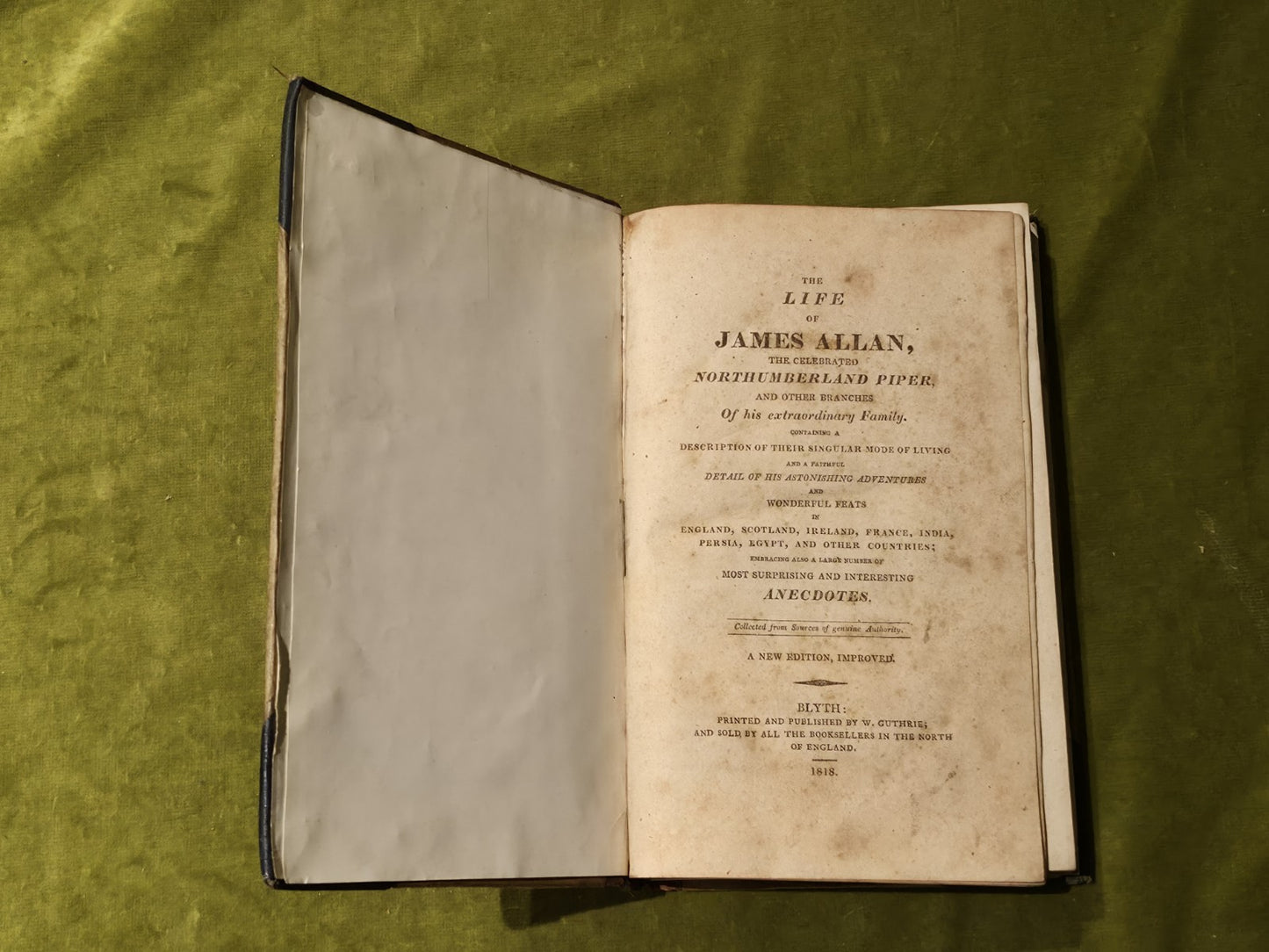 The Life of James Allan, The Celebrated Northumberland Piper2