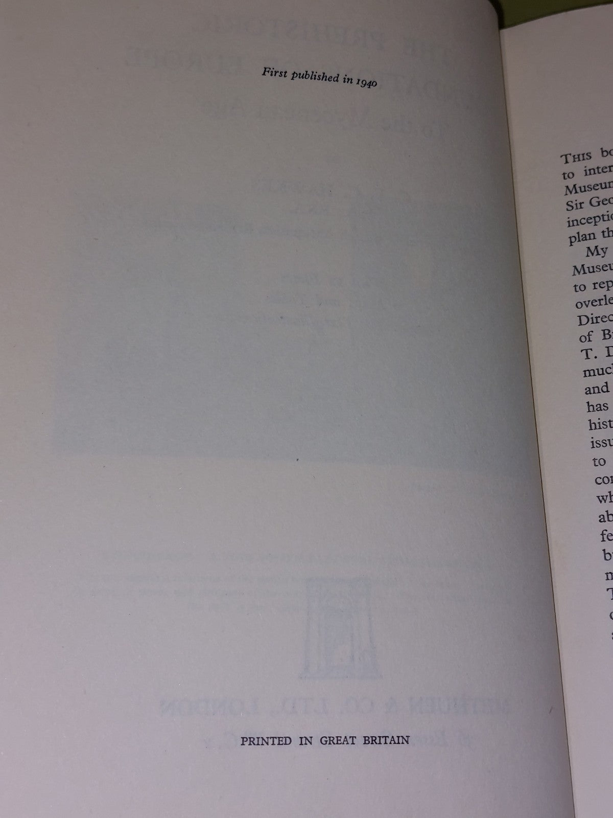 The Prehistoric Foundations of Europe ( 1940 First Edition, Dust Jacket ) Hawkes6