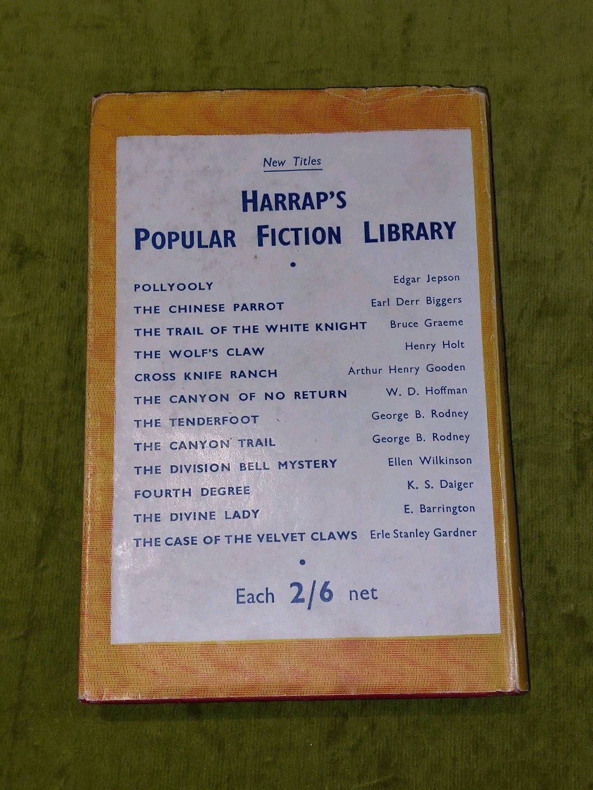 Murder Of The Only Witness by J. S. Fletcher [Harrap's Shilling Library] 1935 Hb2