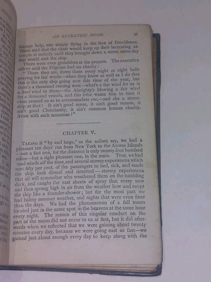 The Innocents Abroad by Mark Twain - Quarter Leather Bound [George Routledge] Hb4