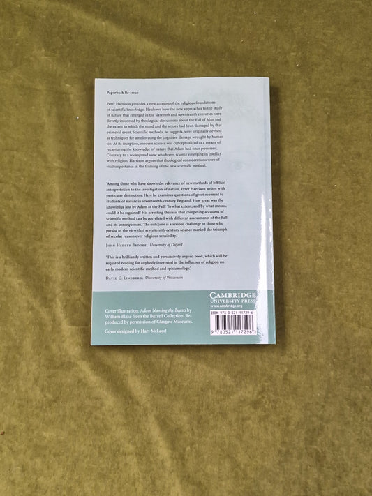 The Fall of Man and the Foundations of Science Peter Harrison 2009 Paperback1