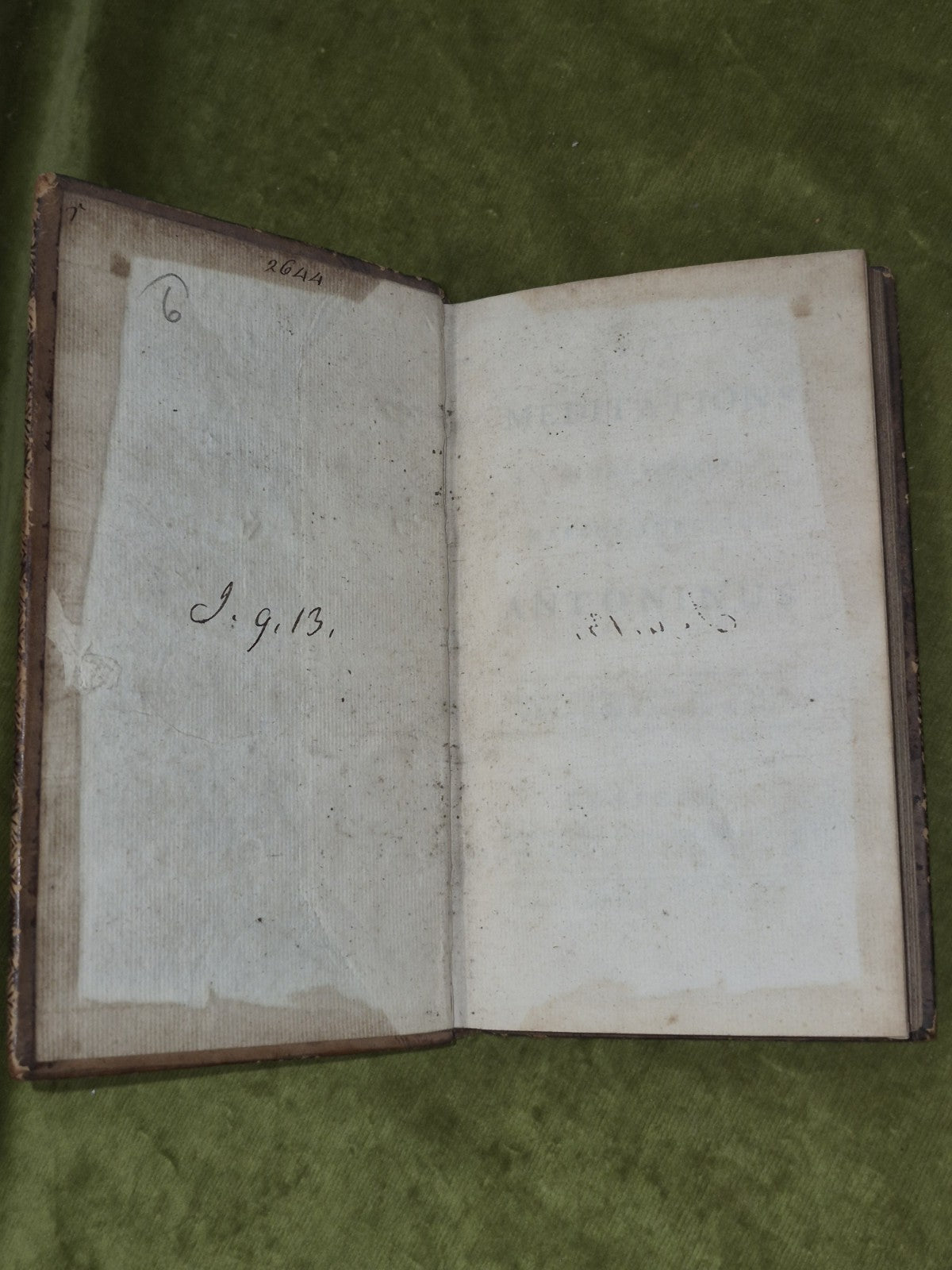 The Meditations of the Emperor Marcus Aurelius Glasgow 1741 Robert Foulis 2