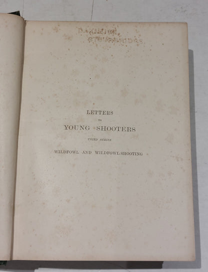 PayneGallwey, Sir Ralph LETTERS TO YOUNG SHOOTERS (THIRD SERIES) SHORT NATURAL3