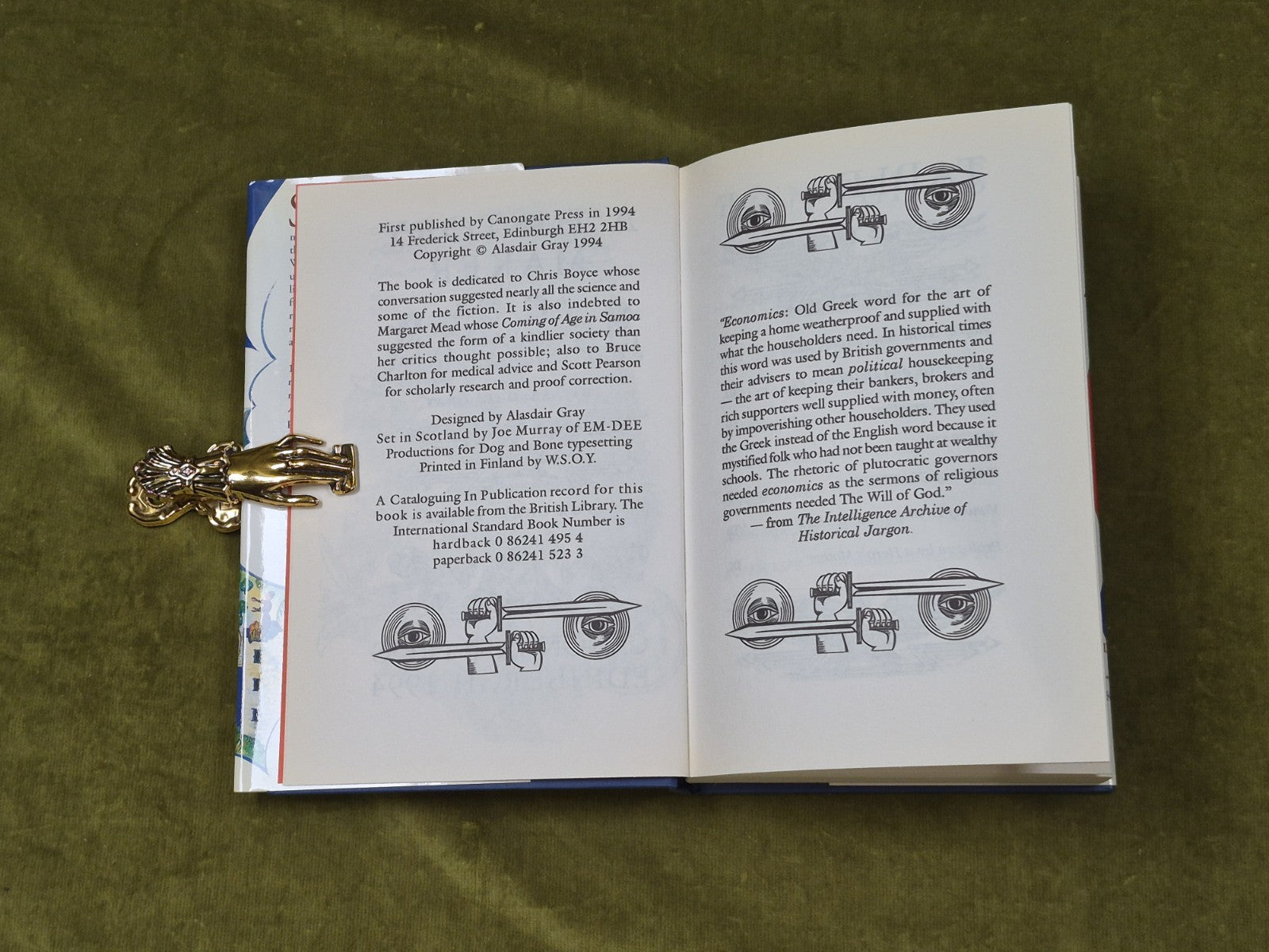 A History Maker - Alasdair Gray , Canongate 1994 1st HB DJ4