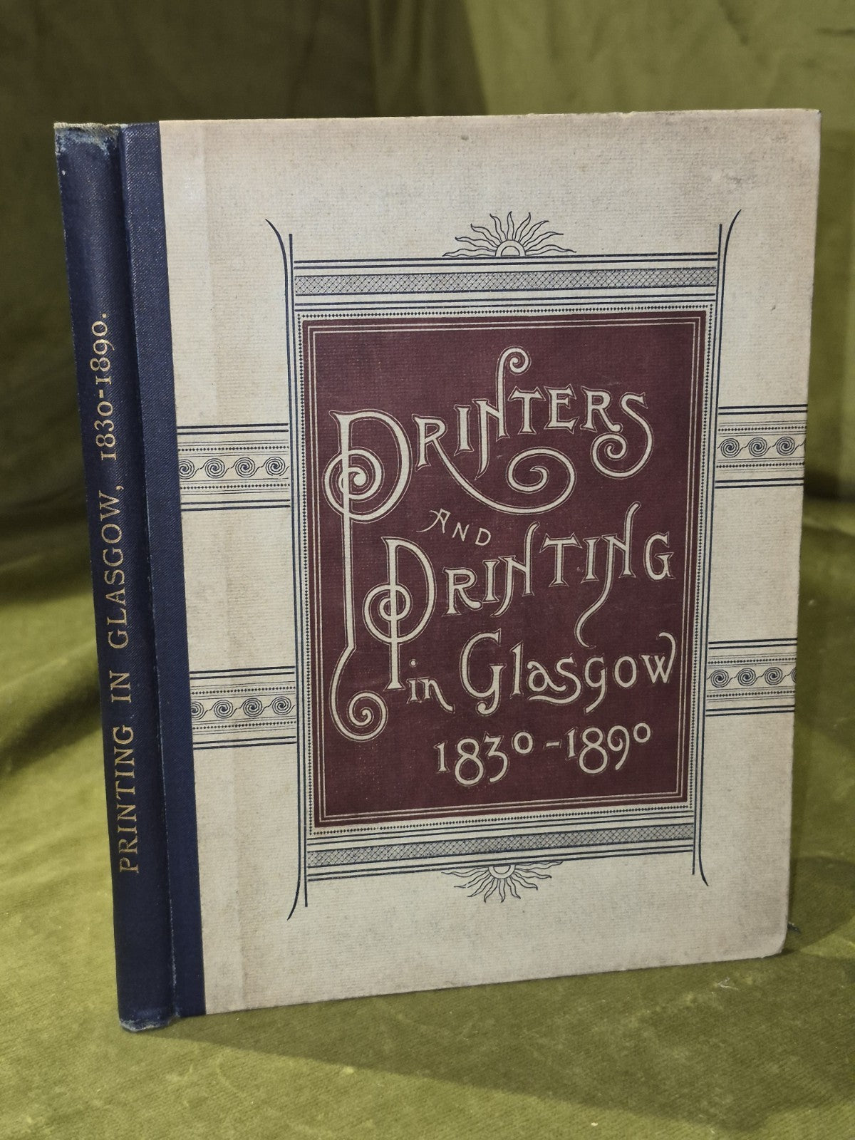 Printers and Printing in Glasgow 1830–1890 by Andrew Bird 18901