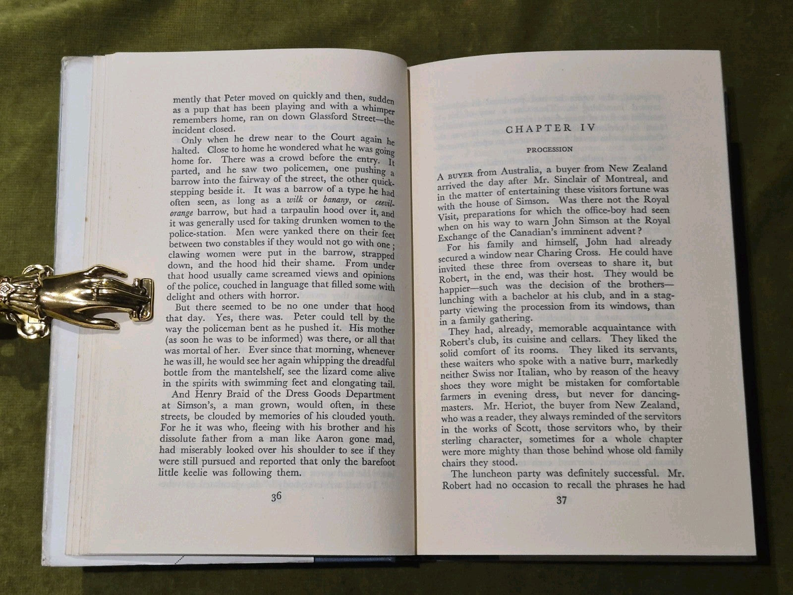 The Staff at Simson's - Frederick Niven 1937 hardback with dust jacket5