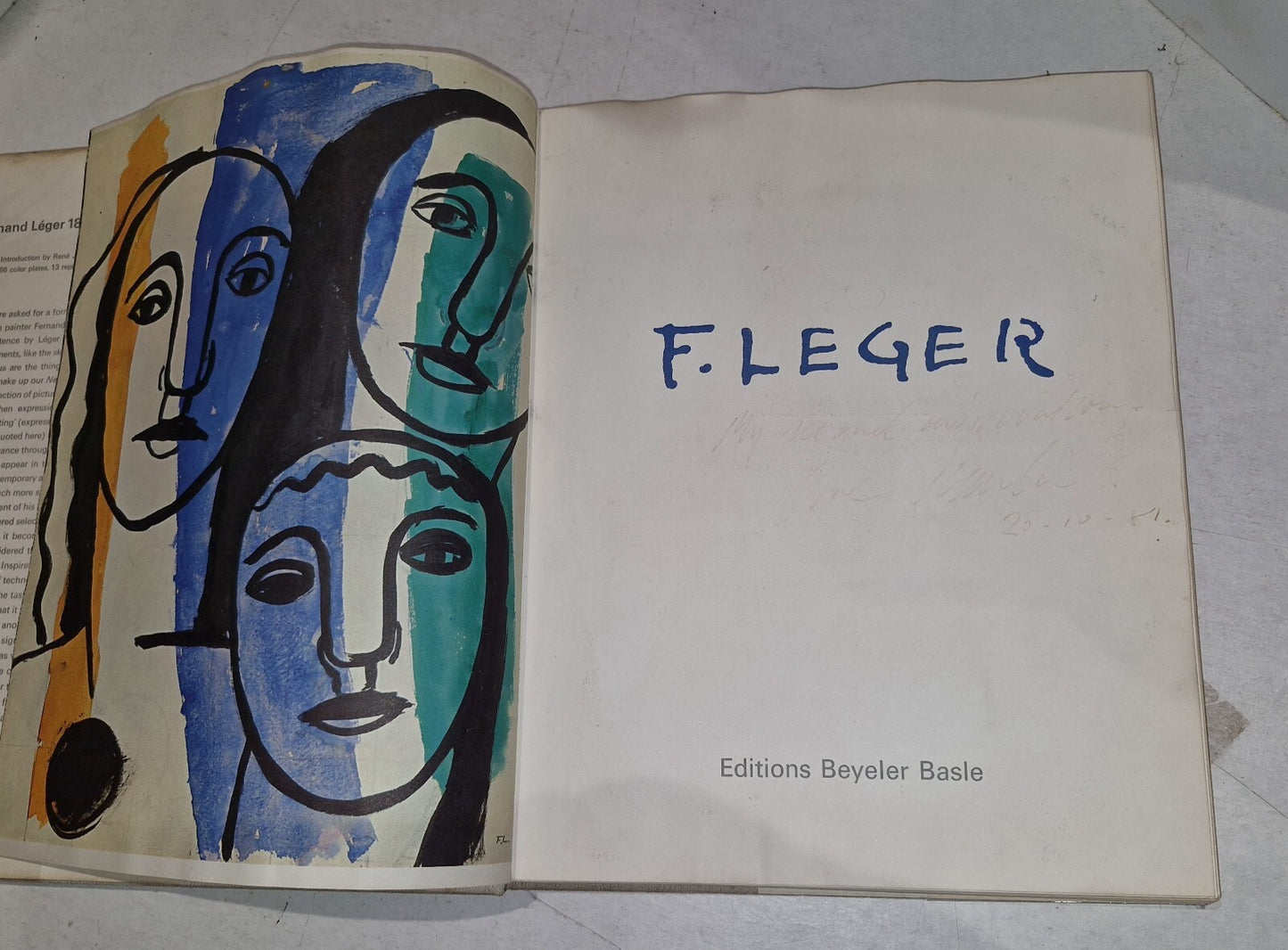 Fernand Leger 1881 - 1955 Introduction by Rene Jullian 1970 Editions Beyeler 5